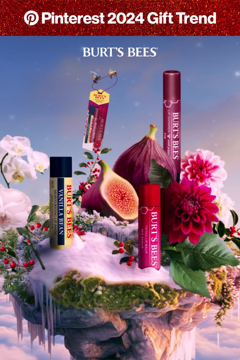 Naturally hydrated lips for the holidays